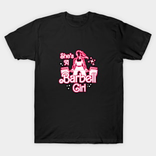 fitness barbie, She's a BARBELL Girl T-Shirt